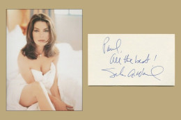 Sela Ward - American Actress - House - Early Signed Card + Photo - 1991 - COA - Schauspieler Und Komiker