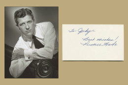 Russell Wade (1917-2006) - American Actor - Signed Card + Photo - 1985 - COA - Acteurs & Comédiens