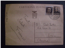 ITALY KINGDOM 1944 GIUSEPPE MAZZINI AND 30 CENT. BROWN GNR - Stamped Stationery