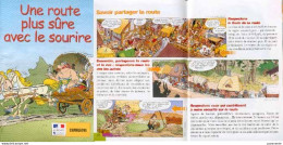 ASTERIX : Brochure UNE ROUTE PLUS SURE - Plakate & Offsets