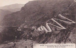 0-06142 01 00+15 - LES LACETS DU COL DE BRAUS - ROUTE DE NICE EN ITALIE - LOT DE 4 CARTES - L'Escarène