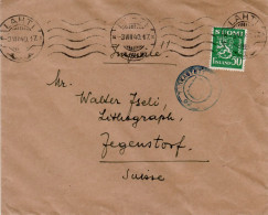 FINLAND 1940 LETTER SENT  FROM LAHTI TO JEGENSTORF - Covers & Documents