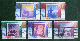 Natale Weihnachten Xmas Noel Kerst (Mi 1180-1184) 1988 Used Gebruikt Oblitere ENGLAND GRANDE-BRETAGNE GB GREAT BRITAIN - Usati