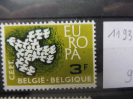 Belgique Belgie Variété / Varieteit 1193 V3 Mnh Neuf ** ( Année / Jaar 1961 ) Europa - Autres & Non Classés