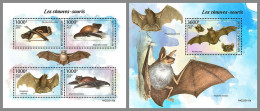 NIGER 2023 MNH Bats Fledermäuse M/S+S/S – IMPERFORATED – DHQ2413 - Chauve-souris