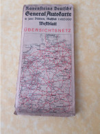 Carte Géographique/ Allemagne/ Ravensteins Deutsche Général -Autocarte WESTBLATT/Vers 1930-1940      PGC562 - Allemagne (général)