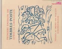 Luxemburg 370-381 (kompl.Ausg.) Auf Gedenkblatt Gestempelt 1944 Aufdruckausgabe (10368079 - Oblitérés