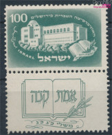 Israel 32 Mit Halbtab (kompl.Ausg.) Postfrisch 1950 Universität (10348775 - Unused Stamps (with Tabs)