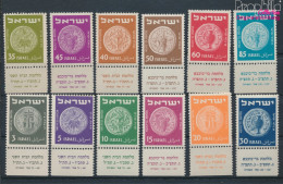 Israel 42-53 Mit Tab (kompl.Ausg.) Postfrisch 1950 Alte Münzen (10348776 - Nuevos (con Tab)