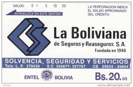 BOLIVIA(Tamura) - La Boliviana Insurance Co(brown Reverse), Used - Bolivia