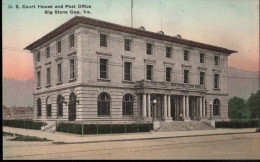 ! Old Picture Postcard Big Stone Gap, Virginia, USA Court House And Post Office - Otros & Sin Clasificación