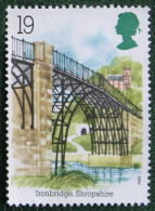 19P INDUSTRIAL ARCHAEOLOGY RIVER BRIDGE (Mi 1206) 1989 Used Gebruikt Oblitere ENGLAND GRANDE-BRETAGNE GB GREAT BRITAIN - Usados