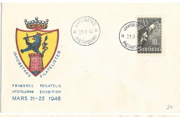 Finland   1947  Peace Agreement With Russia, The Hero Ilmarinen....; Fresco  Akseli Gallén-Kallela Mi 338 FDC - Brieven En Documenten