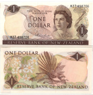 New Zealand One (1) Dollar QEII ND 1967-1981 Hardie Sign P-163 - Nouvelle-Zélande