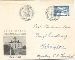 Finland   1949 300th Anniversary Of The City Of Kristiinankaupunki (Kristinestad). Mi 372 FDC?  31.7.49 - Covers & Documents