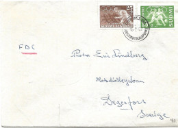 Finland   1952 Summer Olympic Games, Helsinki. Left Fast Runner,  Running, After Attic Vase   Mi 400 And 402 FDC - Lettres & Documents