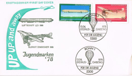 54547. Carta F.D.C. BONN (Alemania Federal) 1978. GLOBUS, Ballonfahrt. Jugendmarken 78 - 1971-1980