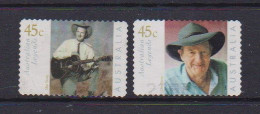 AUSTRALIA    2001    Slim  Dusty   Set  Of  2    MH   No Gum - Usati