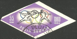 766 Roumanie Escrime Fencing Fechten Esgrima Scherma Imperforate Non Dentelé (ROU-237) - Fechten