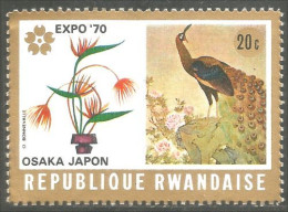 777 Rwanda Expo Osaka 70 Paon Peacock MH * Neuf (RWA-227) - 1970 – Osaka (Japan)