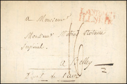 Obl. LAYBACH. Lettre Du 13 Août 1810 Frappée De La Griffe Rouge LAYBACH - ILLYRIE à Destination De BELLEY - AIN. SUP. R. - 1792-1815: Conquered Departments