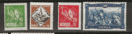 1930 MNH Norway Mi 155-58 Postfris** - Ungebraucht