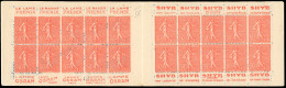 ** 199-C58 - 50c. Rouge. Type Semeuse Lignée. 20 Timbres. SUP. - Sonstige & Ohne Zuordnung