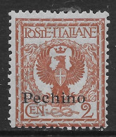 Italia Italy 1917 Estero Pechino Floreale C2 Sa N.9 Nuovo MH * - Pekin