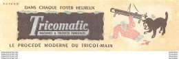 BUVARD   TRICOMATIC MACHINES A TRICOTER FAMILIALES - Kleidung & Textil