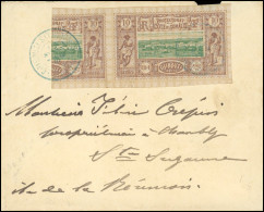 Obl. 10 - Moitié Du 10c. + 10c. Obl. S/lettre Frappée Du CàD De DJIBOUTI - COTE DES SOMALIS Du 8 Octobre 1901 à Destinat - Other & Unclassified