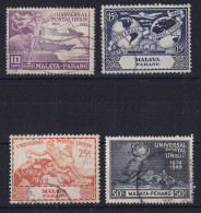 Malaya - Pahang: 1949   U.P.U.     Used - Pahang