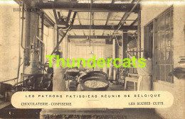 CPA LES PATRONS PATISSIERS REUNIS DE BELGIQUE BRUXELLES CHOCOLAT CHOCOLATERIE CONFISERIE  - Old Professions