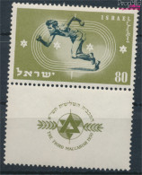 Israel 41 Mit Halbtab (kompl.Ausg.) Mit Falz 1950 Sportfest In Israel (10348754 - Unused Stamps (with Tabs)