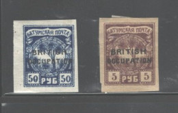 BATUM 1919 & 1920 "BRITISH OCCUPATION" #19 & #65 MH - Batum (1919-1920)