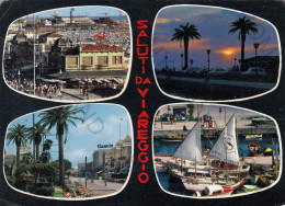 CARTOLINA  C6 VIAREGGIO,TOSCANA-SALUTI VIAREGGIO-MEMORIA,CULTURA,RELIGIONE,IMPERO ROMANO,BELLA ITALIA,VIAGGIATA 1965 - Viareggio