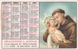 Calendarietto - Orfanotrofio S.antonio - Catania - Anno 1976 - Formato Piccolo : 1971-80