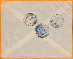 1908/9 - KEVII - Enveloppe De BOMBAY Mumbai, Inde, GB Vers اصفهان ISPAHAN, Iran Via BUSHIRE بوشهر - 1902-11 Koning Edward VII