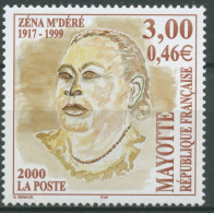 Mayotte 2000 Zéna M'Déré Politikerin 91 Postfrisch - Unused Stamps