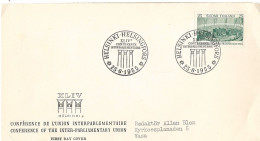 Finland   1955 800th Anniversary Of Christianity In Finland, Bishop Henrik, And Ship  Mi 441 FDC - Lettres & Documents