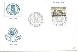 Finland   1956  Definitive Stamp. Old Church Of Lammi, Mi 454 FDC - Covers & Documents