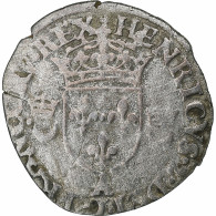 France, Henri II, Douzain Aux Croissants, 1550, Paris, Billon, TB+, Gadoury:357 - 1547-1559 Hendrik II