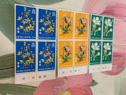 Hong Kong Stamp MNH Block Orchids Flower - Covers & Documents