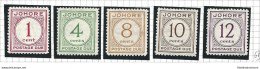 1938 Malaysian States JOHORE - SG D1/D5 -  5 Valori  - MLH* - Other & Unclassified