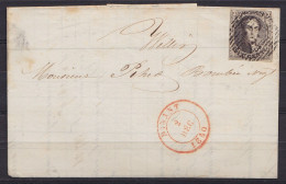 L. Banque Henry-Libert Affr. N°3 P33 Càd DINANT /2 DEC 1850 Pour WELLIN (au Dos: T18 WELLIN) - 1849-1850 Medallions (3/5)