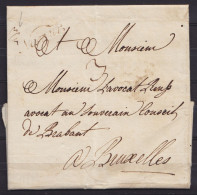 L. Datée 17 Juillet 1773 De FEROZ Pour Avocat à BRUXELLES - Griffe "Namur" & Poids Man. "3/4" - 1714-1794 (Pays-Bas Autrichiens)