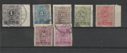 MAROC Lot De 7 Timbres TAXE Oblitérés Différents - Timbres-taxe