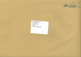 GREAT BRITAIN,  2023 - POSTAL FRANKING MACHINE COVER TO DUBAI. - Lettres & Documents