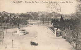 Lyon * Entrée Du Parc * Place * Pont De La Boucle Et Coteau St Clair - Lyon 9