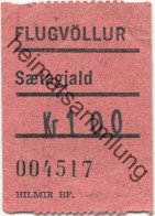 Island - Flugvöllur Saetagjald - Flughafen Sitzplatzgebühr - Other & Unclassified