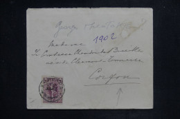 GRECE - Enveloppe  Pour Une Comtesse à Corfou En 1902 -  L 150994 - Brieven En Documenten